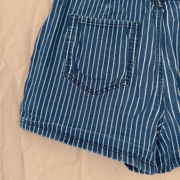 YMI Women's Denim Blue and White Striped Shorts Size 9/29 Preppy Beachy - Picture 6 of 9